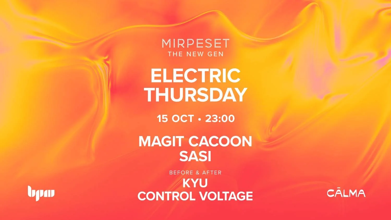 Electric Thursday ערב הפתיחה במרפסת רמת ישי – 15.10.2026