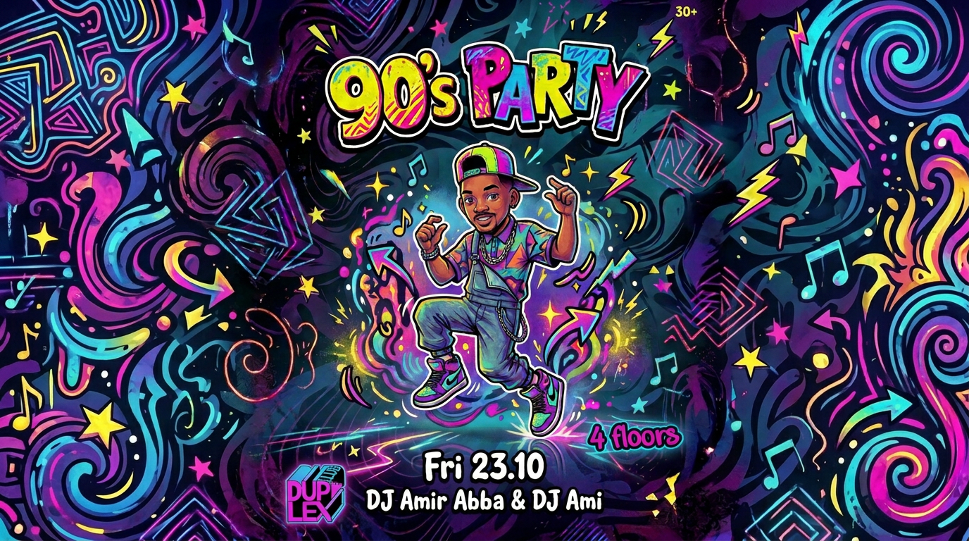 Back To The 90s Party בדופלקס, תל אביב – 23.10.2026